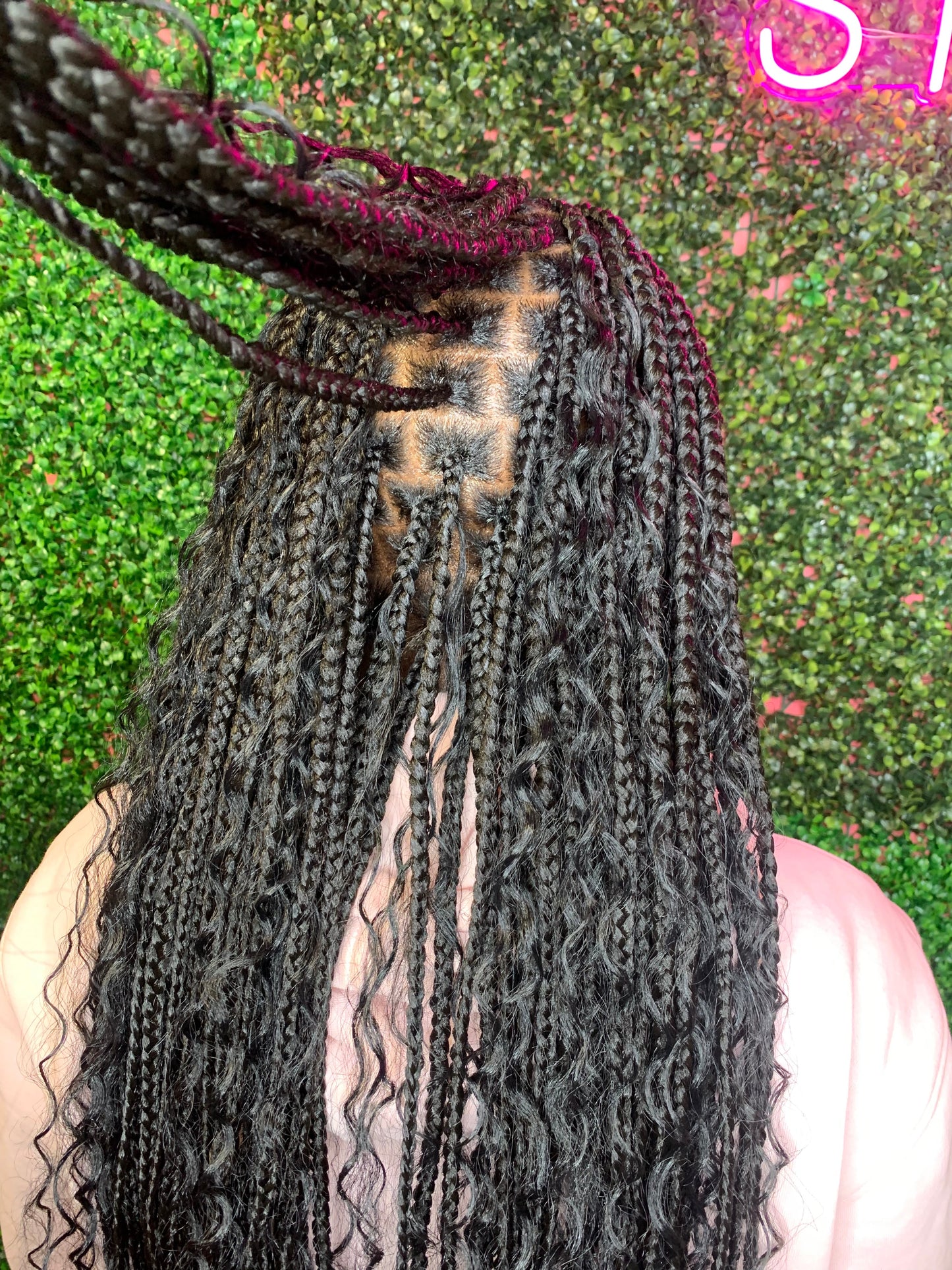 Goddess Tribal Braids Touch Up